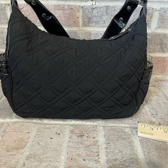 Vera Bradley Black Quilted Shoulder Bag - Picture 2 of 15